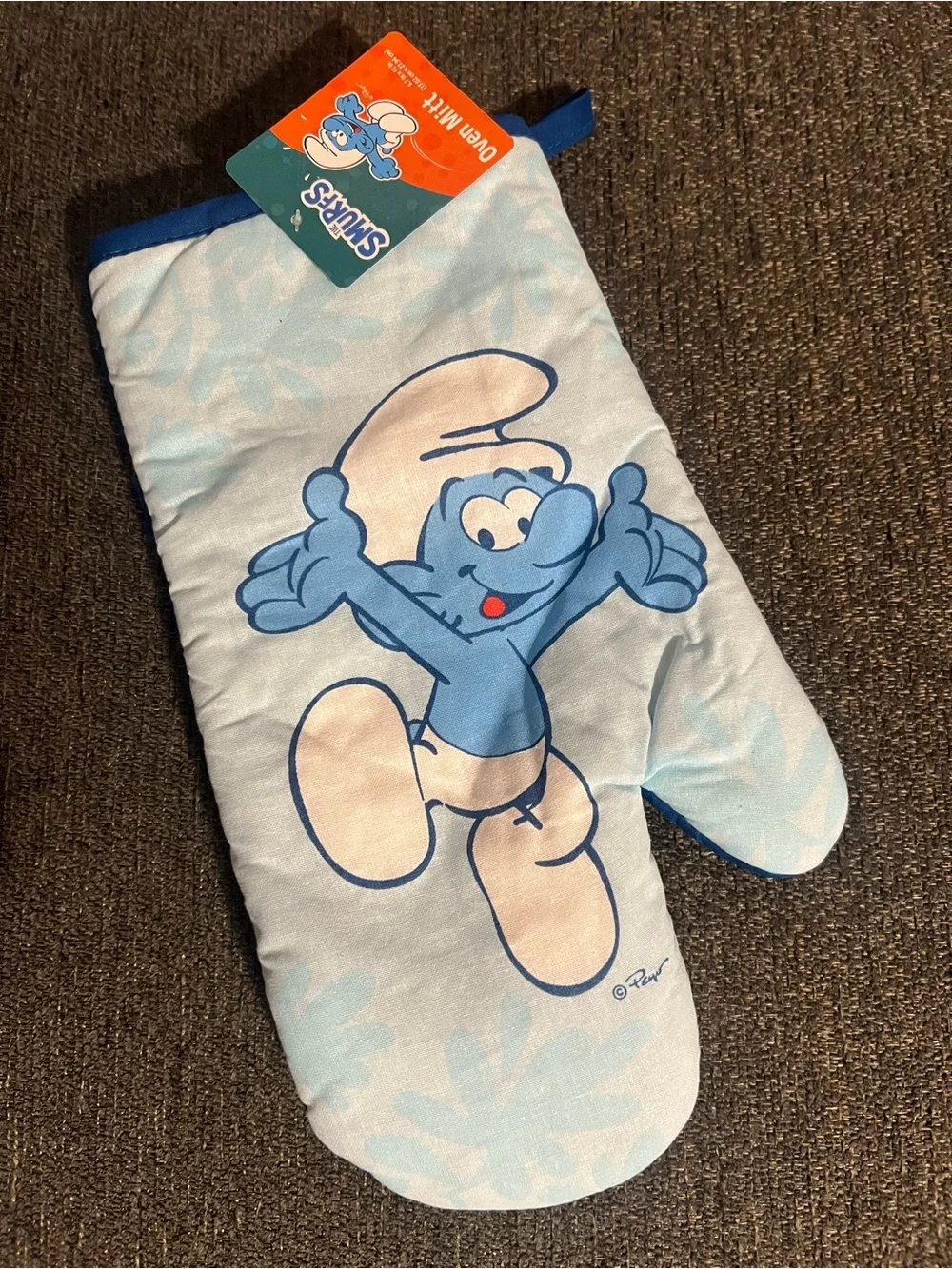 Smurfs Blue Oven Mitt, Pot Holder & Towel Set - Official Character Design